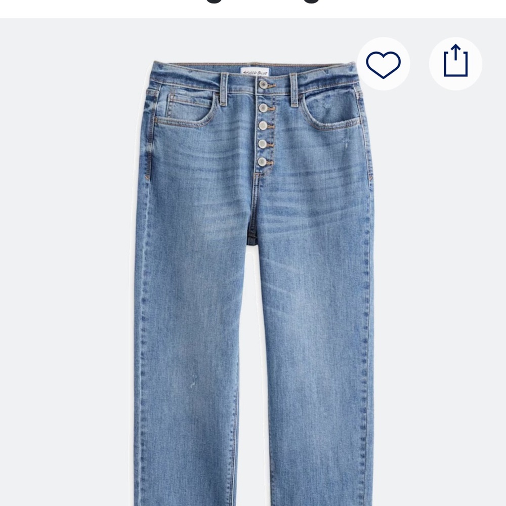 STUDIO BLUE
Rochelle Super High Rise Classic Straight Leg Jean in size 30